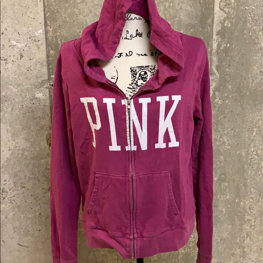 Pink Victoria Secret Zip up hoodie